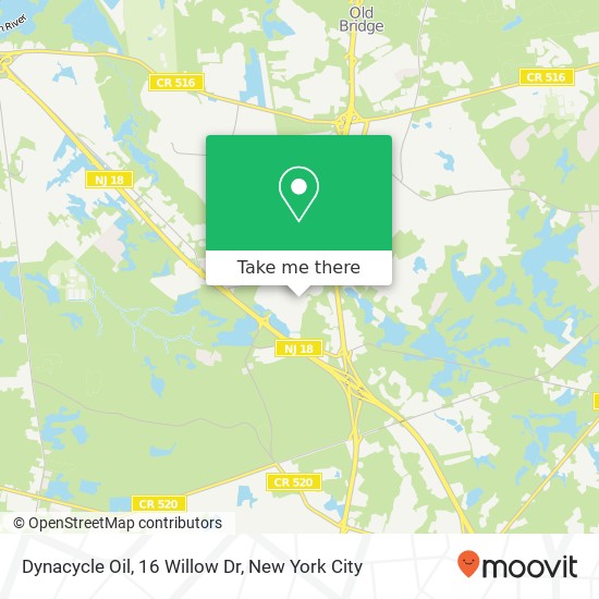 Mapa de Dynacycle Oil, 16 Willow Dr