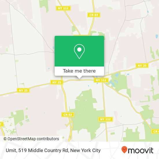 Mapa de Umit, 519 Middle Country Rd