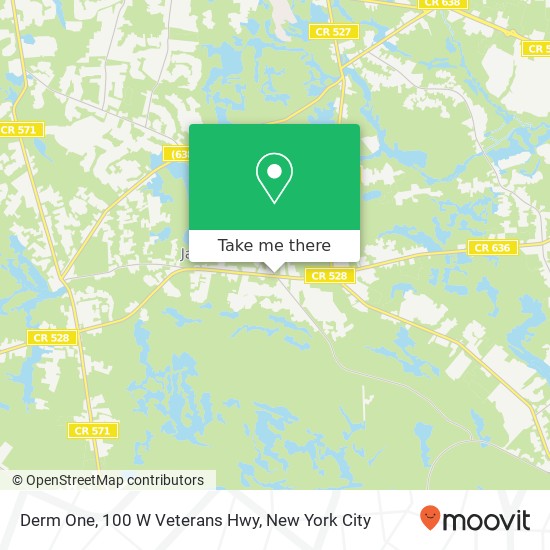 Mapa de Derm One, 100 W Veterans Hwy