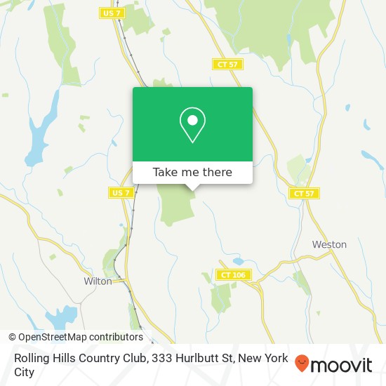 Mapa de Rolling Hills Country Club, 333 Hurlbutt St