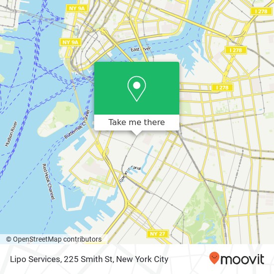 Mapa de Lipo Services, 225 Smith St