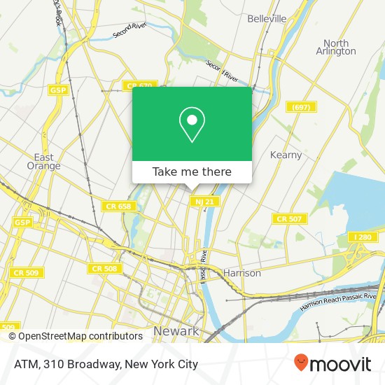 Mapa de ATM, 310 Broadway