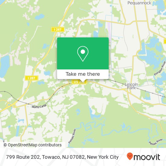 Mapa de 799 Route 202, Towaco, NJ 07082