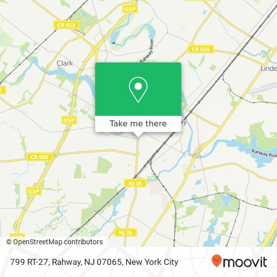 Mapa de 799 RT-27, Rahway, NJ 07065