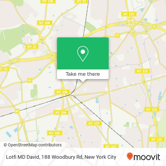 Mapa de Lotfi MD David, 188 Woodbury Rd