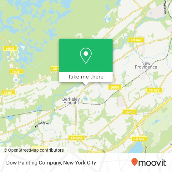 Mapa de Dow Painting Company