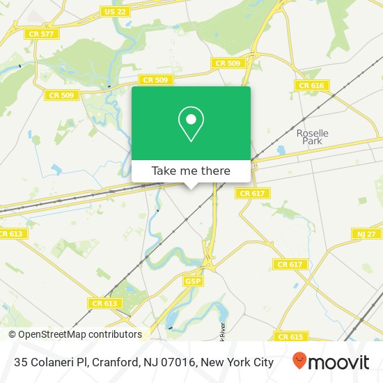 35 Colaneri Pl, Cranford, NJ 07016 map