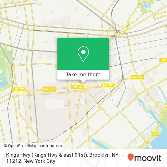 Kings Hwy (Kings Hwy & east 91st), Brooklyn, NY 11212 map