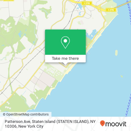 Mapa de Patterson Ave, Staten Island (STATEN ISLAND), NY 10306