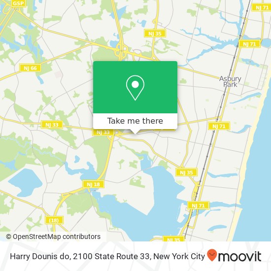 Mapa de Harry Dounis do, 2100 State Route 33