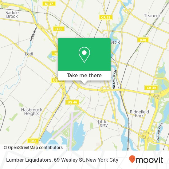 Lumber Liquidators, 69 Wesley St map