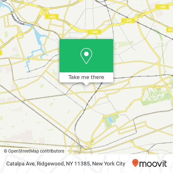 Catalpa Ave, Ridgewood, NY 11385 map