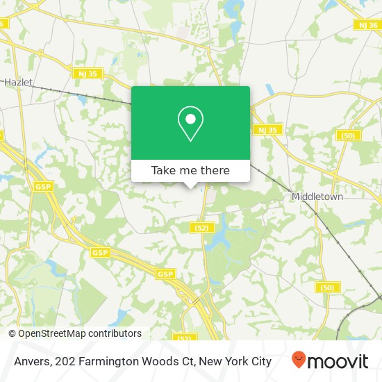 Mapa de Anvers, 202 Farmington Woods Ct