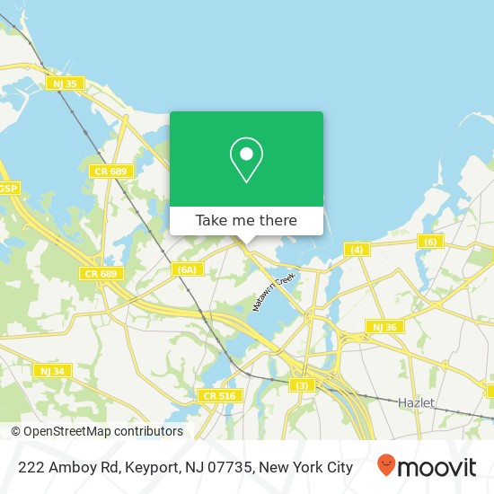 222 Amboy Rd, Keyport, NJ 07735 map
