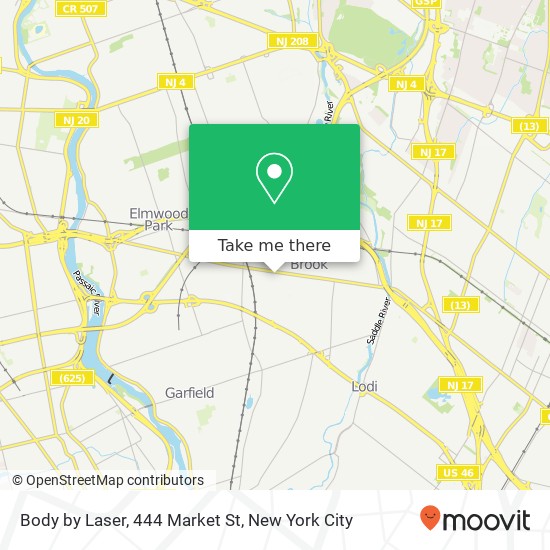 Mapa de Body by Laser, 444 Market St