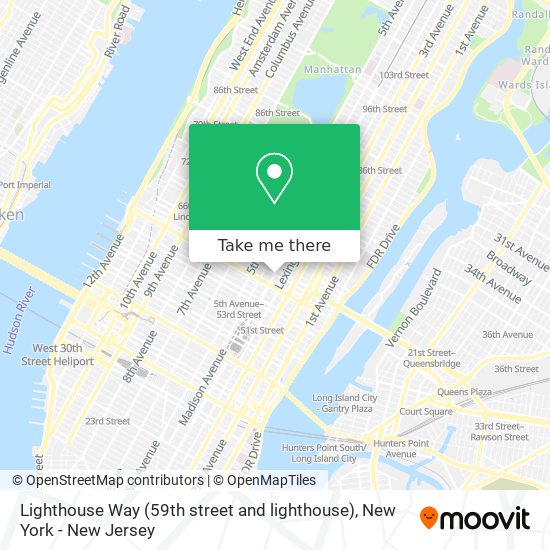 Lighthouse Way (59th street and lighthouse) map