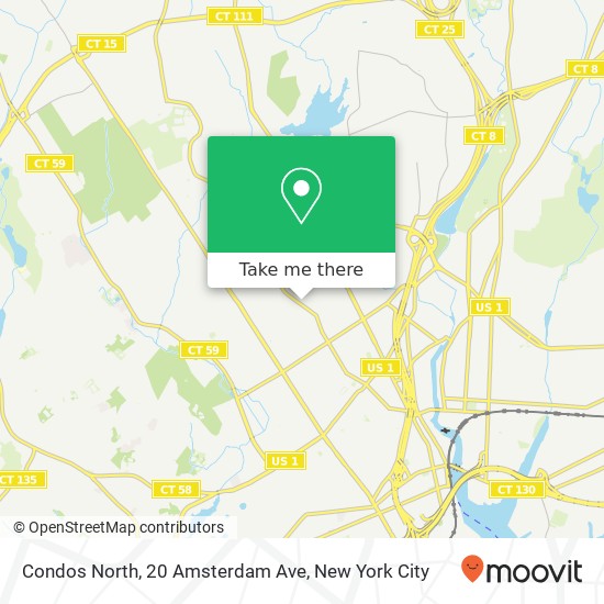 Mapa de Condos North, 20 Amsterdam Ave