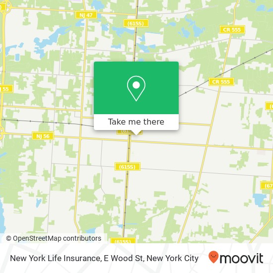 Mapa de New York Life Insurance, E Wood St