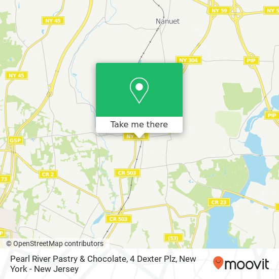 Mapa de Pearl River Pastry & Chocolate, 4 Dexter Plz