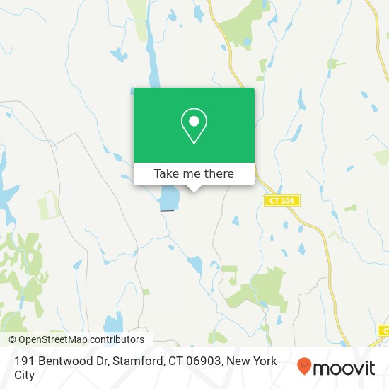Mapa de 191 Bentwood Dr, Stamford, CT 06903