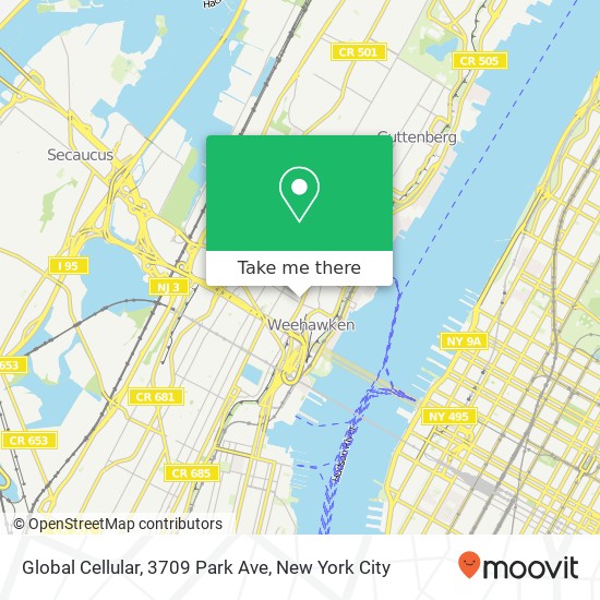 Global Cellular, 3709 Park Ave map