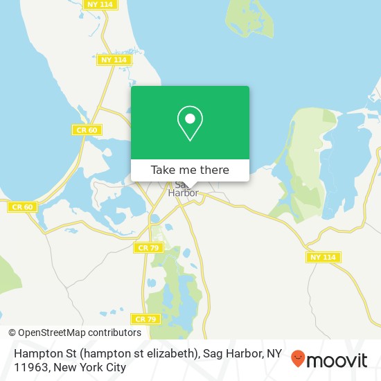 Mapa de Hampton St (hampton st elizabeth), Sag Harbor, NY 11963