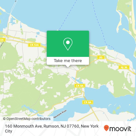 160 Monmouth Ave, Rumson, NJ 07760 map