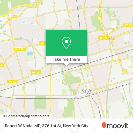 Robert W Nadel MD, 376 1st St map