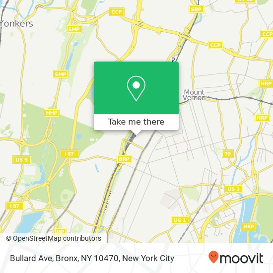 Mapa de Bullard Ave, Bronx, NY 10470