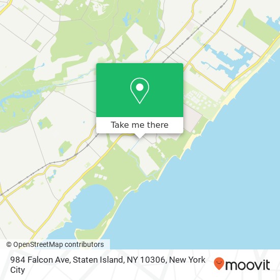 984 Falcon Ave, Staten Island, NY 10306 map