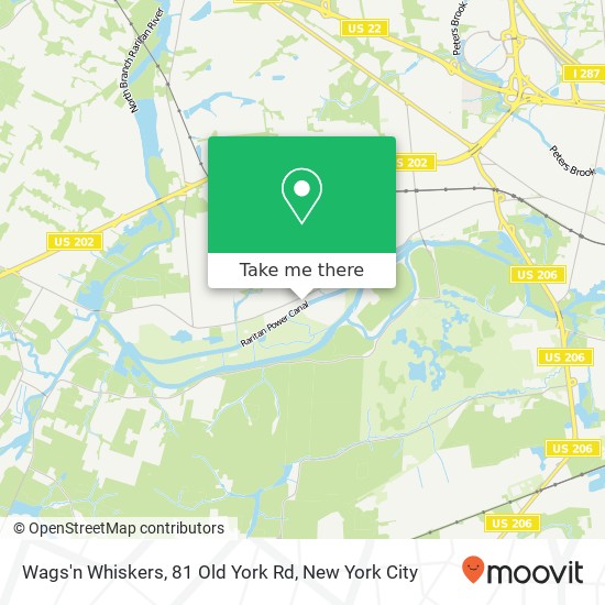 Mapa de Wags'n Whiskers, 81 Old York Rd