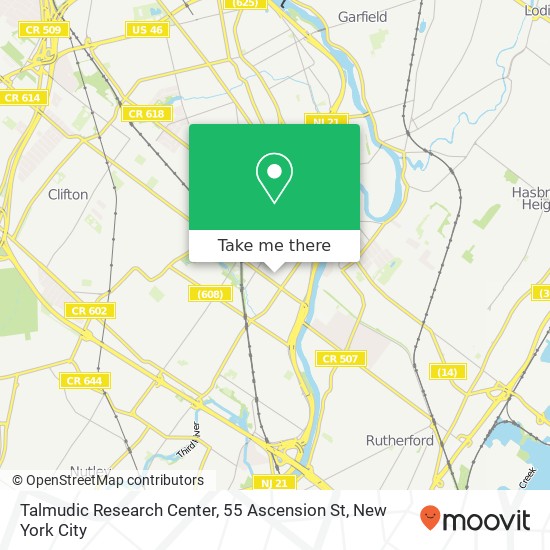 Talmudic Research Center, 55 Ascension St map