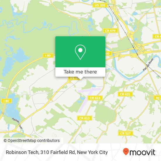 Mapa de Robinson Tech, 310 Fairfield Rd