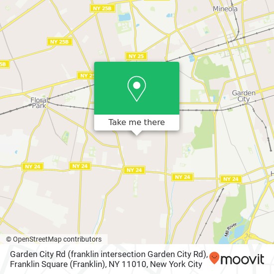 Garden City Rd (franklin intersection Garden City Rd), Franklin Square (Franklin), NY 11010 map