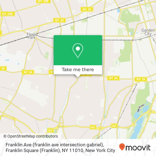 Franklin Ave (franklin ave intersection gabriel), Franklin Square (Franklin), NY 11010 map
