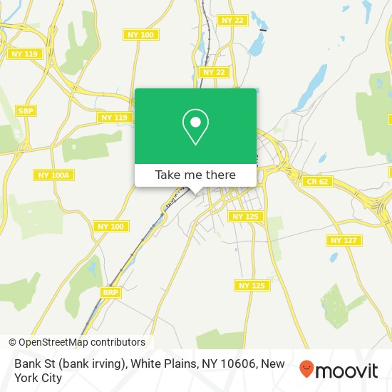 Mapa de Bank St (bank irving), White Plains, NY 10606