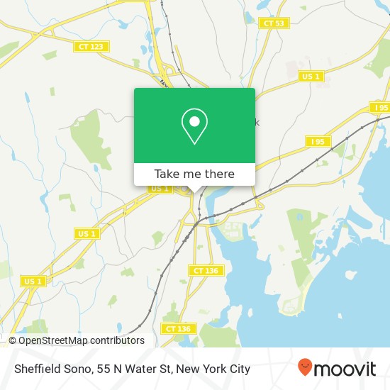 Mapa de Sheffield Sono, 55 N Water St