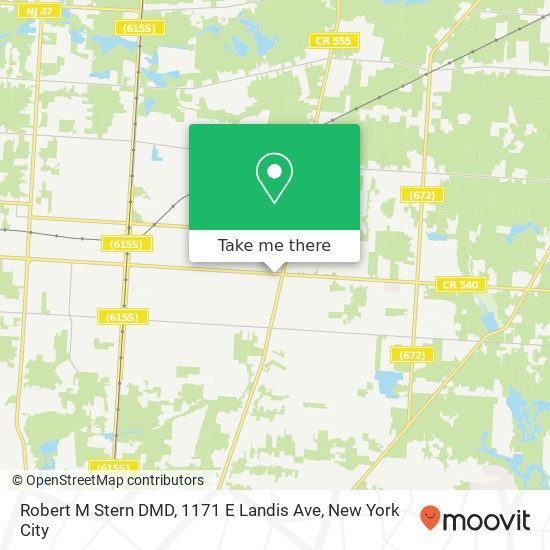 Robert M Stern DMD, 1171 E Landis Ave map