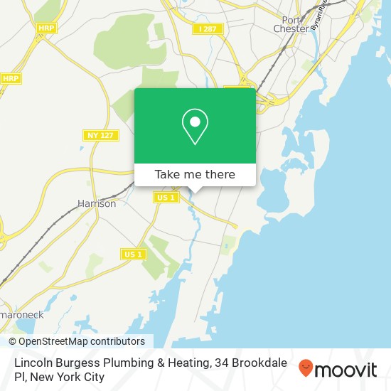 Mapa de Lincoln Burgess Plumbing & Heating, 34 Brookdale Pl