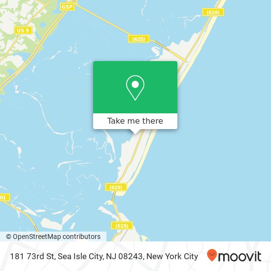 Mapa de 181 73rd St, Sea Isle City, NJ 08243