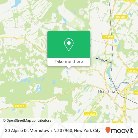 30 Alpine Dr, Morristown, NJ 07960 map