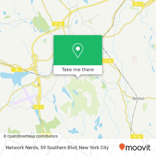 Mapa de Network Nerds, 59 Southern Blvd