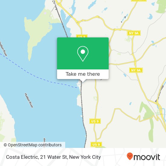 Mapa de Costa Electric, 21 Water St