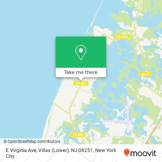 E Virginia Ave, Villas (Lower), NJ 08251 map
