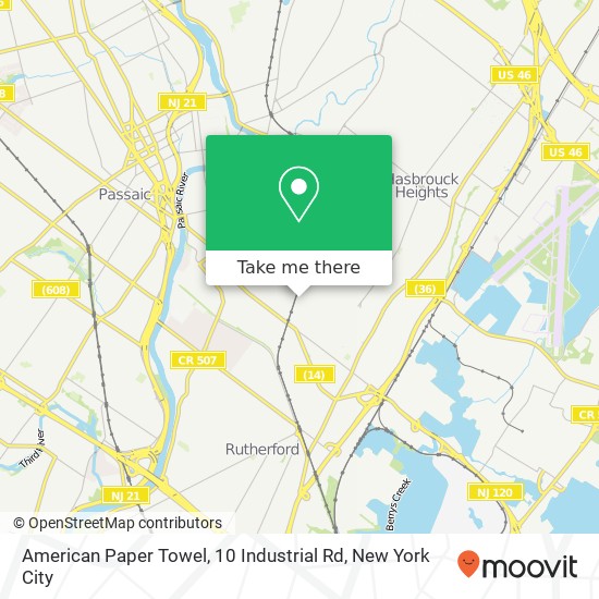 Mapa de American Paper Towel, 10 Industrial Rd