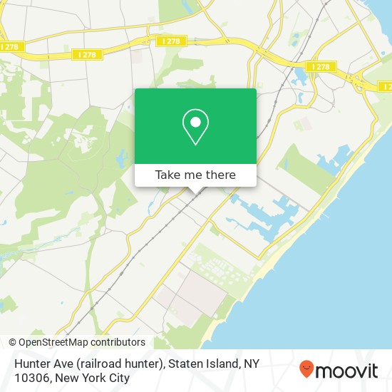 Hunter Ave (railroad hunter), Staten Island, NY 10306 map