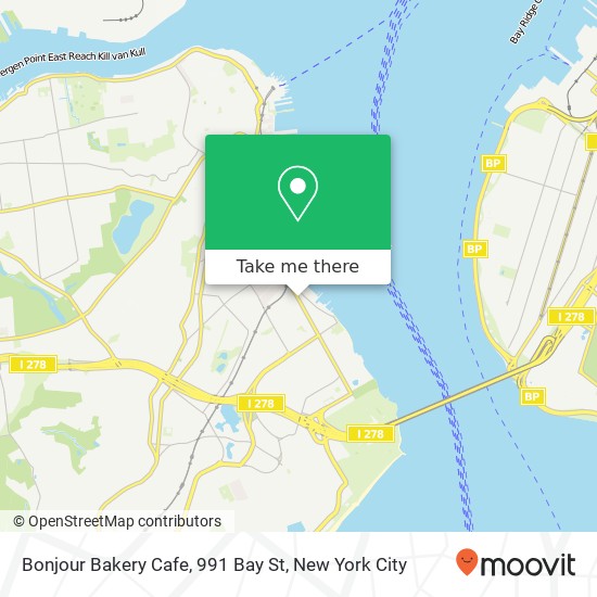 Mapa de Bonjour Bakery Cafe, 991 Bay St