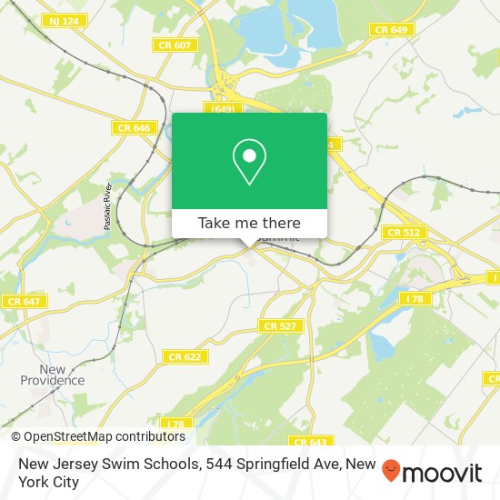 New Jersey Swim Schools, 544 Springfield Ave map