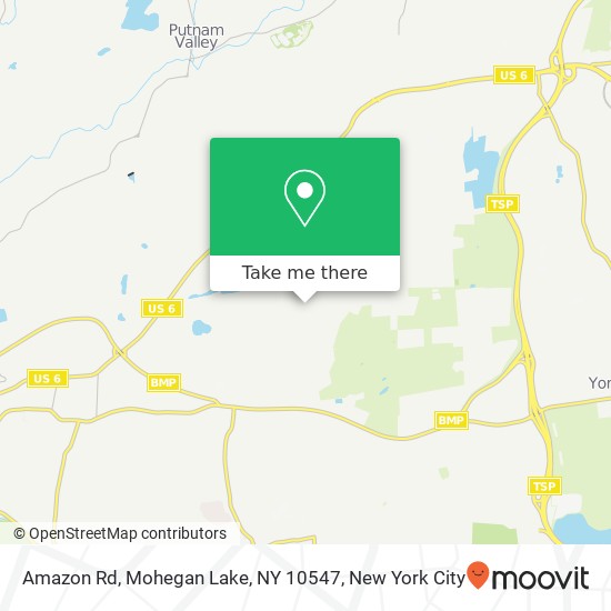 Mapa de Amazon Rd, Mohegan Lake, NY 10547
