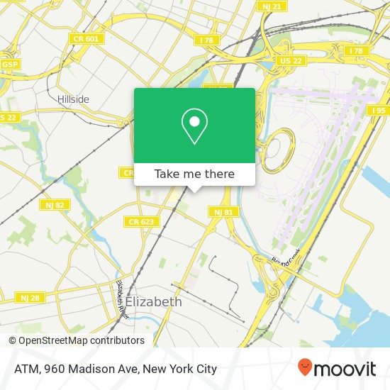 ATM, 960 Madison Ave map